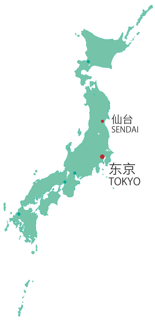 SENDAI MAP TOKYO